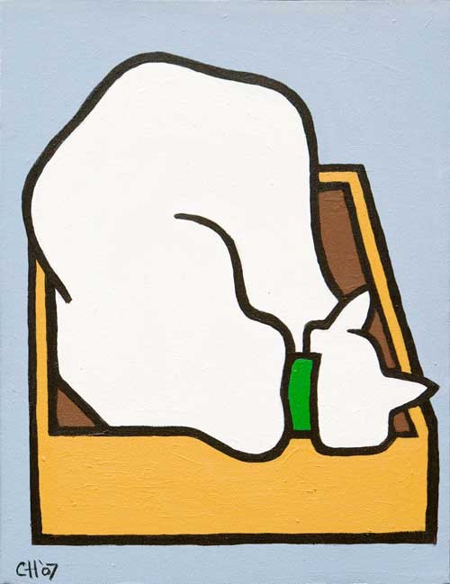 acrylic painting by the Venice painter, Curtis Hoekzema.