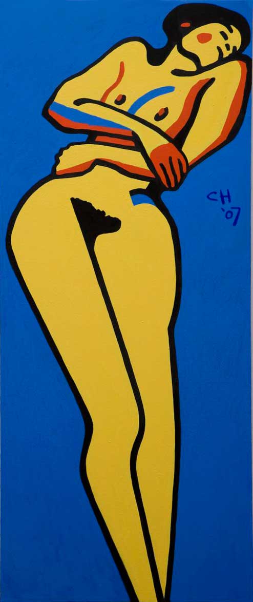 acrylic painting by the Venice painter, Curtis Hoekzema.