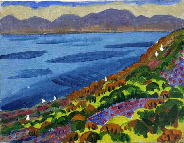 LANDSCAPE - oil painting by the Venice painter, Curtis Hoekzema.