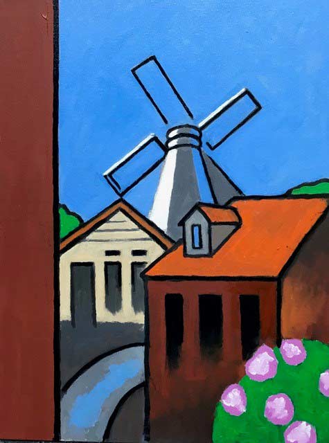 LANDSCAPE - oil painting by the Venice painter, Curtis Hoekzema.