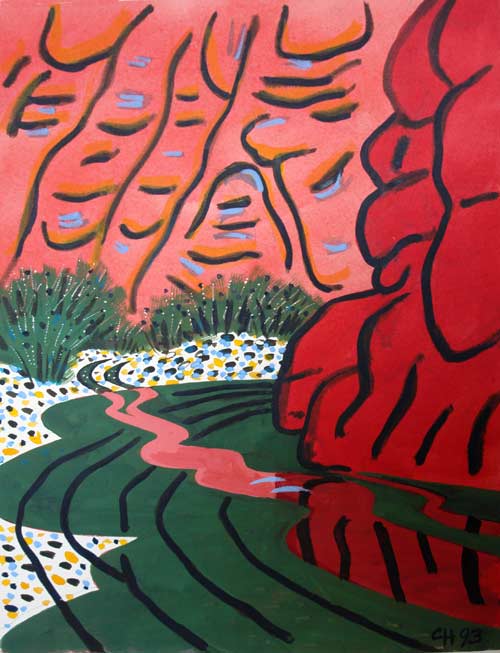 LANDSCAPES - watercolor painting by the Venice painter, Curtis Hoekzema.